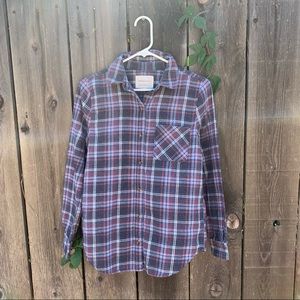 Aeropostale Long Sleeve Plaid Top